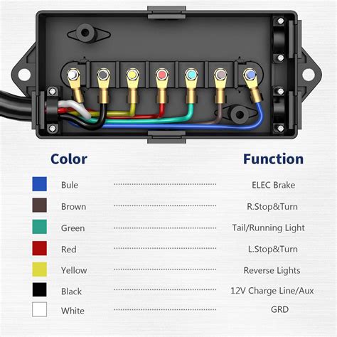 trailer junction box wiring diagram